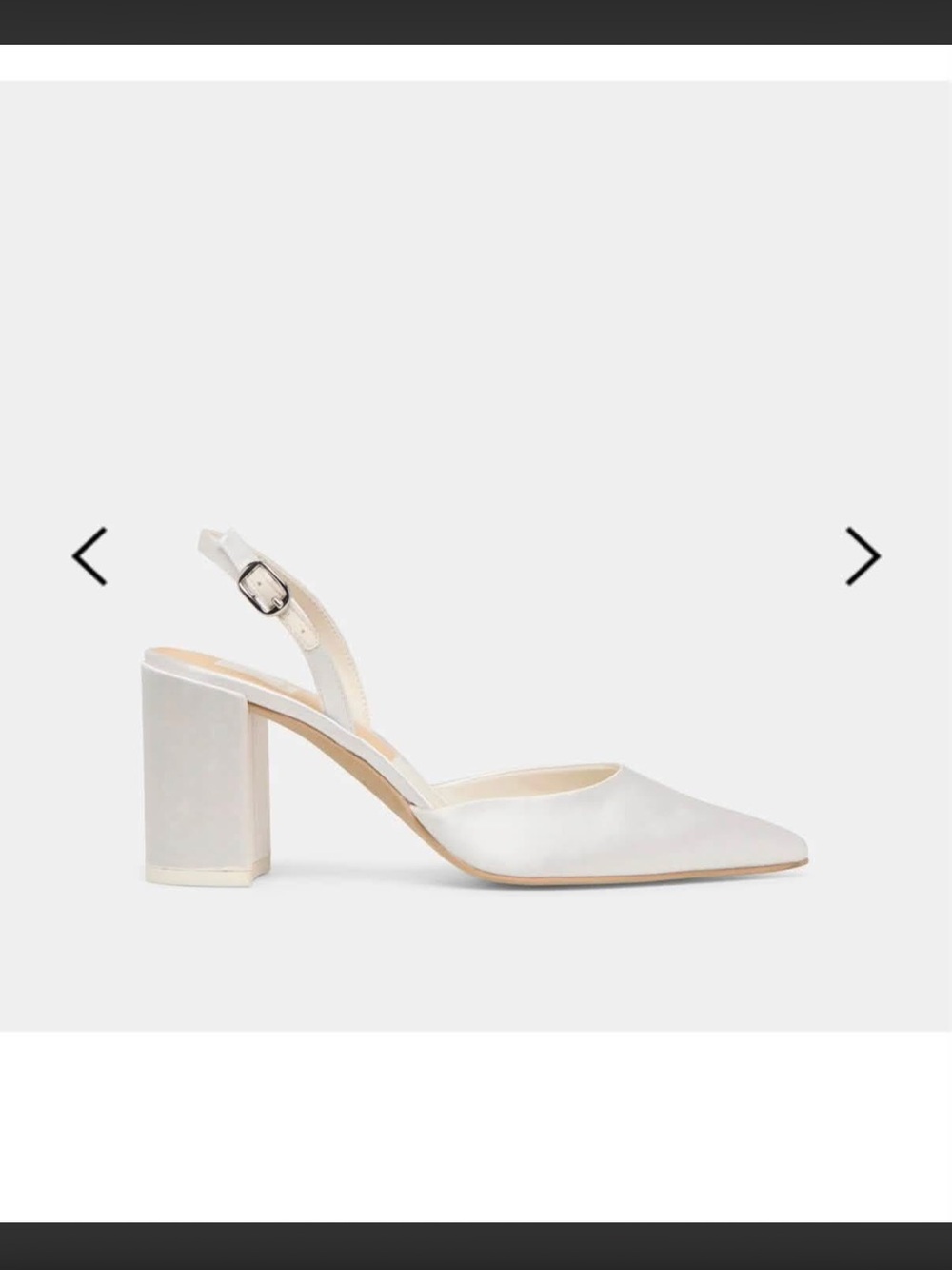 NWT Dolce Vita Carel Heel in White Satin